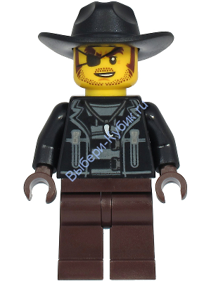 Минифигурка Лего Сити Бандит (Преступник)