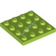 Деталь Лего Пластина 4 х 4 Цвет Лайм