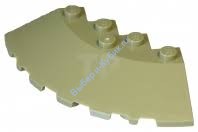 Деталь Лего Кубик Круглый Угол 6 х 6 С Наклонным Боком И Фаской Цвет Песочный