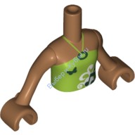 Деталь Лего Торс Мини Долл Френдс С Рисунком Цвет Карамельный