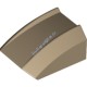 Деталь Лего Скос Изогнутый 2 х 2 Без Штырьков Цвет Темно-Песочный