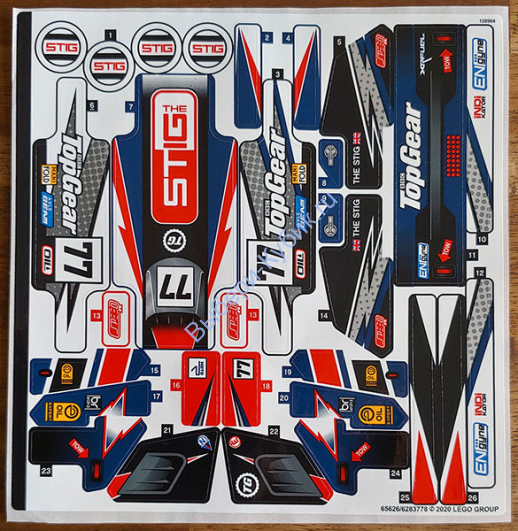 Наклейки К Набору Лего 42109