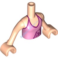 Деталь Лего Торс Мини Долл Френдс С Рисунком Цвет Светло-Телесный