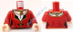 Деталь Лего Торс С Рисунком Цвет Темно Красный