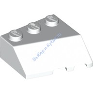 Деталь Лего Клин 3 х 3 Скошенный Левый Цвет Белый