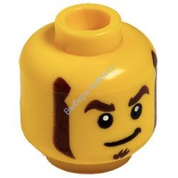 Деталь Лего Голова Минифигурки Мужская Цвет Желтый