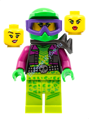 Минифигурка Лего Водитель - Каскадер Девушка