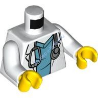 Деталь Лего Торс С Рисунком Цвет Белый