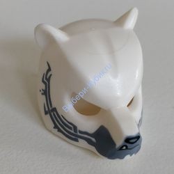 Деталь Лего Шлем Маска Медведя Цвет Белый