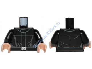 Деталь Лего Торс С Рисунком Цвет Черный