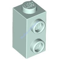 Деталь Лего Кубик Модифицированный 1 x 1 x 1 2/3 С Штырьками На Стороне Цвет Светлая Аква