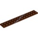Деталь Лего Пластина 2 х 14 Цвет Коричневый