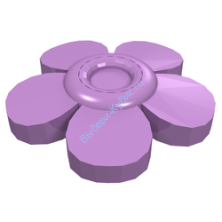 Деталь Лего Украшение Для Волос Цветок Цвет Умеренно-Лавандовый