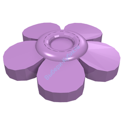 Деталь Лего Украшение Для Волос Цветок Цвет Умеренно-Лавандовый