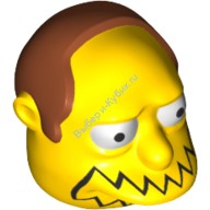 Деталь Лего Голова Модифицированная Симпсоны Цвет Желтый