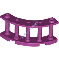 Деталь Лего Забор Из Прутьев 4 х 4 х 2 Закругленный Цвет Маджента