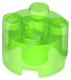 Деталь Лего Кубик Круглый 2 х 2 С Отверстием Под Ось Цвет Прозрачно-Ярко-Зеленый