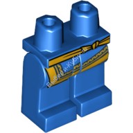 Деталь Лего Ноги С Рисунком Цвет Синий