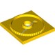 Деталь Лего Поворотная Пластина 4 x 4 с Фиксатором Цвет Желтый
