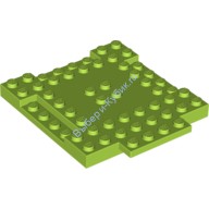 Деталь Лего Кубик Модифицированный 8 х 8 С 1 х 4 Выемкой И С 1 х 4 Пластиной Цвет Лайм
