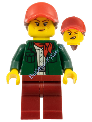 Минифигурка Лего Сити - Сафари Турист Женщина