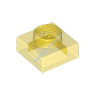 Деталь Лего Пластина 1 х 1 Цвет Прозрачно-Желтый