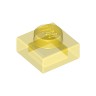 Деталь Лего Пластина 1 х 1 Цвет Прозрачно-Желтый