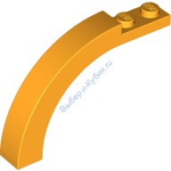 Деталь Лего Арка 1 х 6 х 3 1/3 Закругленный Верх Цвет Ярко-Светло-Оранжевый