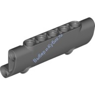 Деталь Лего Техник Панель Изогнутая 7 х 3 С 2 Отверстиями Цвет Темно-Серый