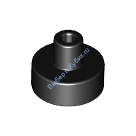 Деталь Лего Плитка Круглая 1 х 1 С Держателем Цвет Черный