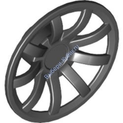 Деталь Лего Колпак Для Диска 9 Спиц - 24Мм D - Для Диска 55982 Цвет Черный