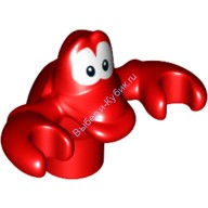 Деталь Лего Краб Цвет Красный