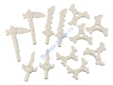 Деталь Лего Оружие Набор 12 Штук В Пакете (Мультипакет) Цвет Белый