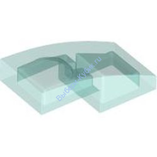 Деталь Лего Скос Закругленный 2 х 1 Без Штырьков Цвет Прозрачно-Голубой