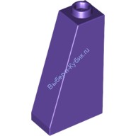 Деталь Лего Скос 75 2 х 1 х 3 - Полый Штырек Цвет Темно-Фиолетовый