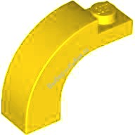 Деталь Лего Арка 1 х 3 х 2 Закругленный Верх Цвет Желтый
