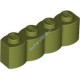 Деталь Лего Кубик Модифицированный 1 х 4 Бревно Цвет Оливковый Зеленый