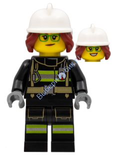 Минифигурка Лего Сити Пожарный