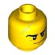 Деталь Лего Голова Минифигурки Двусторонняя Цвет Желтый