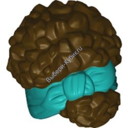 Деталь Лего Волосы Минифигурки Цвет Темно-Коричневый