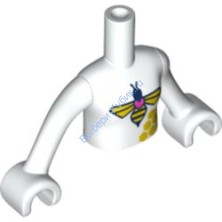 Деталь Лего Торс Мини Долл Френдс С Рисунком Цвет Белый