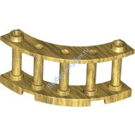 Деталь Лего Забор Из Прутьев 4 х 4 х 2 Закругленный Цвет Перламутрово-Золотой