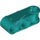 Деталь Лего Техник Коннектор Перпендикулярный 3L С Двумя Пин-Отверстиями Цвет Темно-Бирюзовый