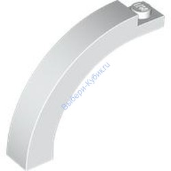 Деталь Лего Арка 1 x 5 x 3 1/3 Закругленный Верх Цвет Белый