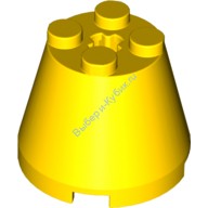 Деталь Лего Конус 3 х 3 х 2 Цвет Желтый