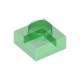 Деталь Лего Пластина 1 х 1 Цвет Прозрачно-Зеленый