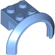 Деталь Лего Автомобильное Крыло 4 x 2 1/2 x 1 2/3 С Аркой Круглое Цвет Голубой