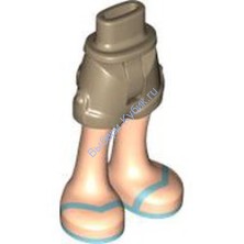 Деталь Лего Ноги Мини Долл С Рисунком Цвет Темно-Песочный