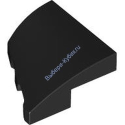 Деталь Лего Клин 2 х 2 х 2/3 Правый Цвет Черный