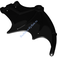 Деталь Лего Крыло Летучей Мыши 9 х 6 Цвет Черный